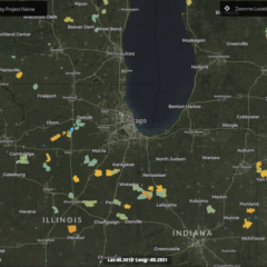 Eolien aux Etats-Unis : base de données et carte interactive