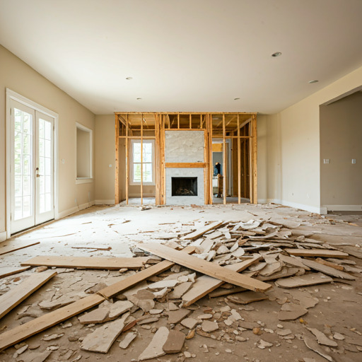 Illustration des travaux de rénovation d'un logement